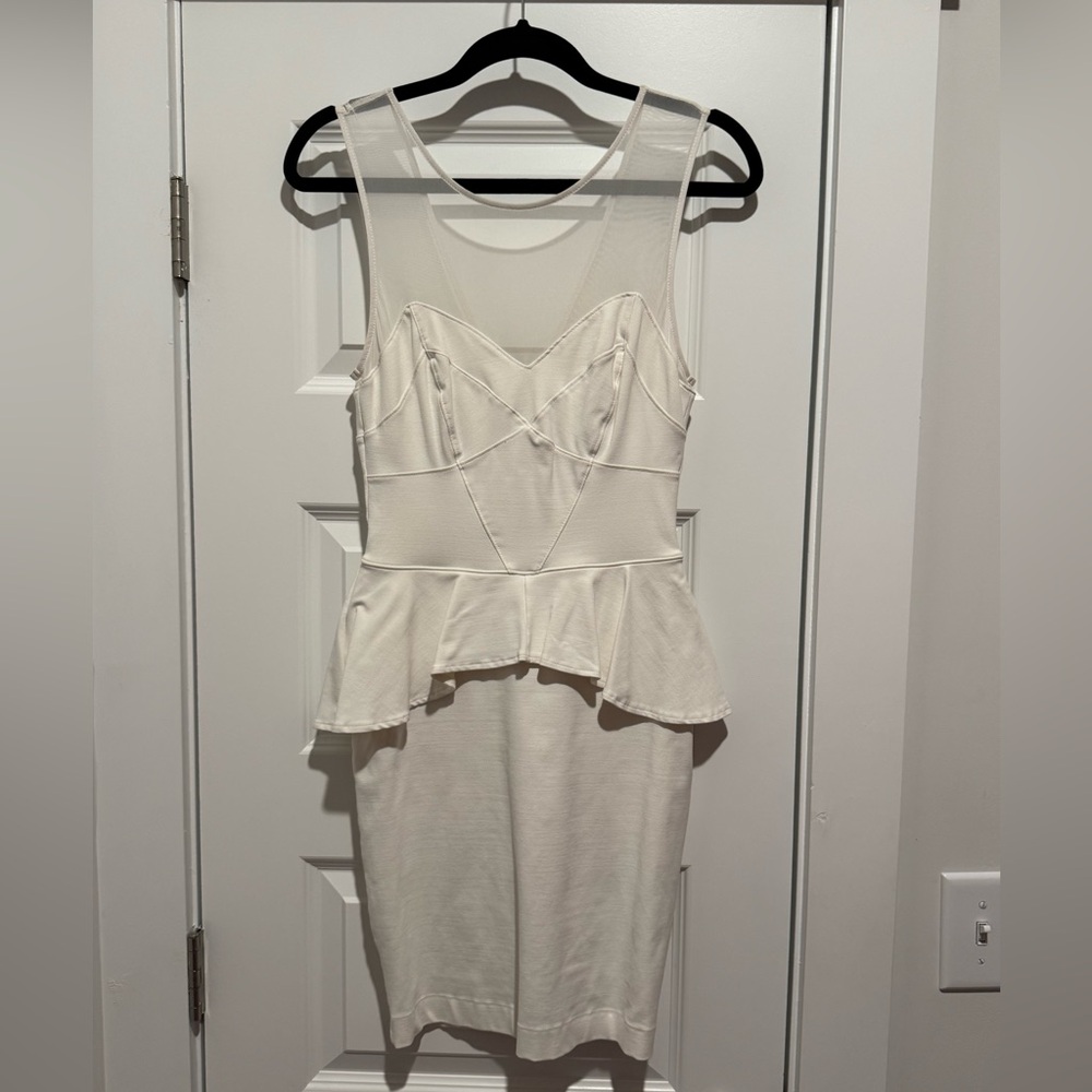 Bebe white dress